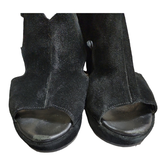 Cordani Suede Wedges Size 10.5 - Picture 3 of 7